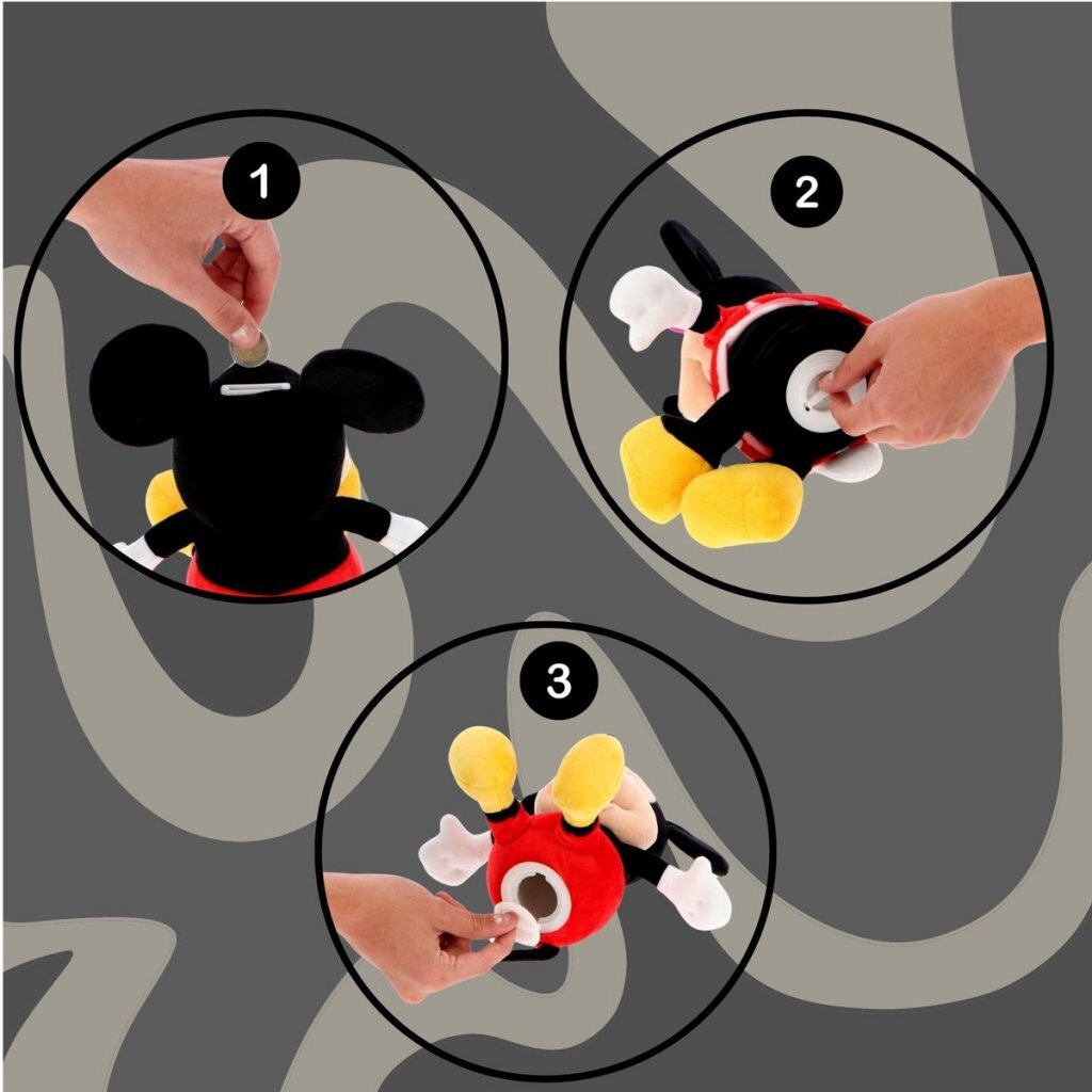 Disney Mickey Mouse Plüsch-Spardose, 20 cm, klassisches Design