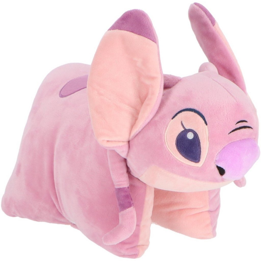 Disney Stitch Plush Pillow Angel 45x28 cm Pink