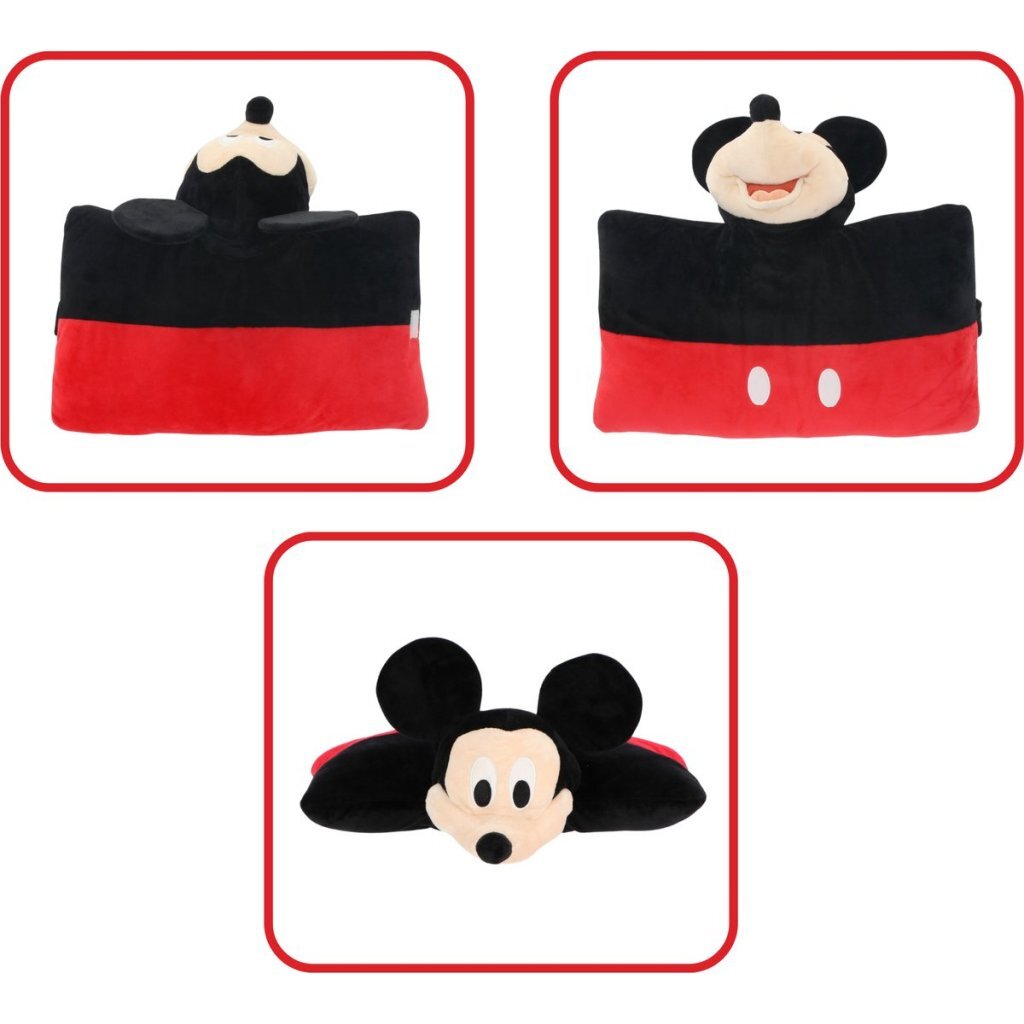 Disney Mickey Mouse Plush Pillow 45x28 cm Red/Black