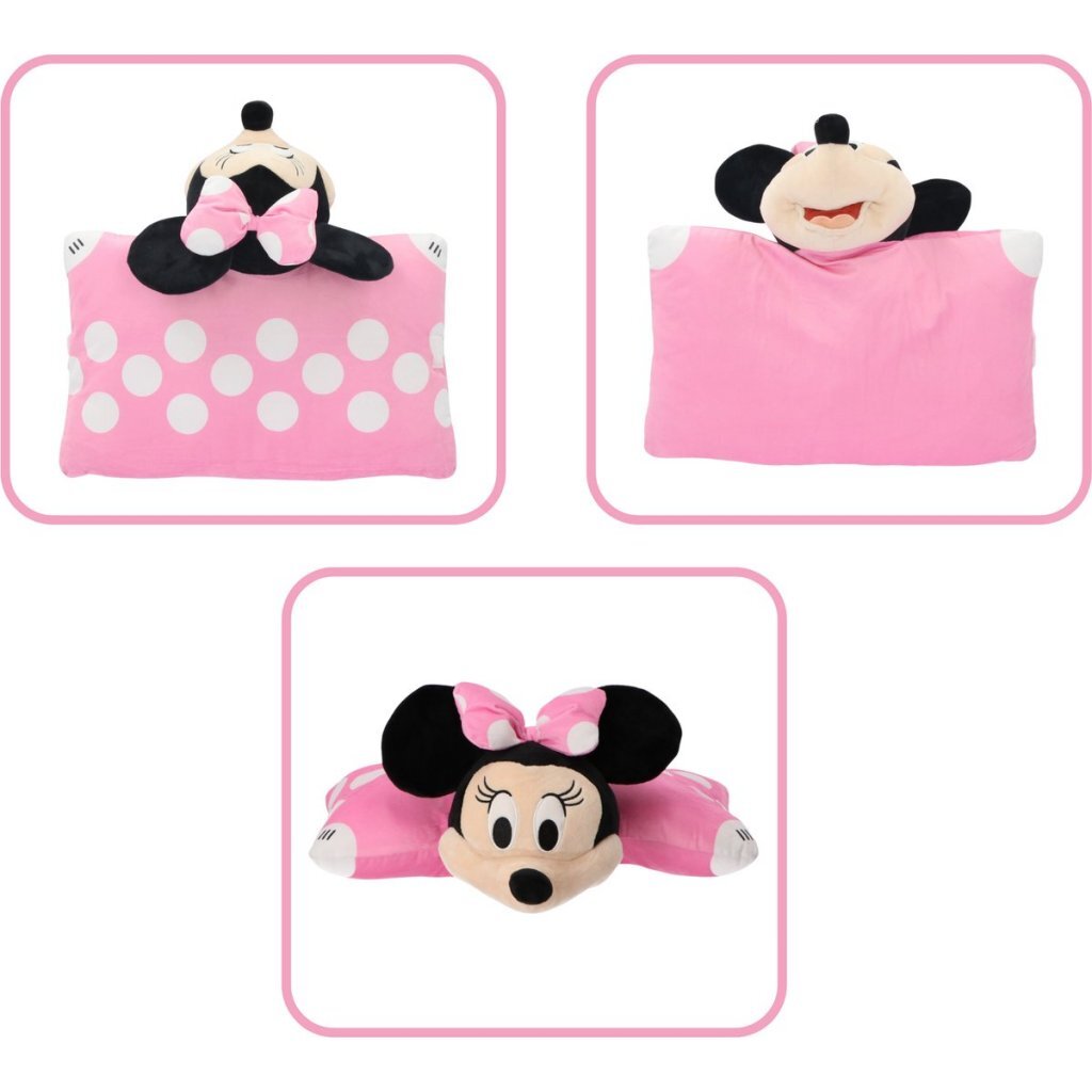 Disney Minnie Mouse Plush Pillow 45x28 cm Black/Pink