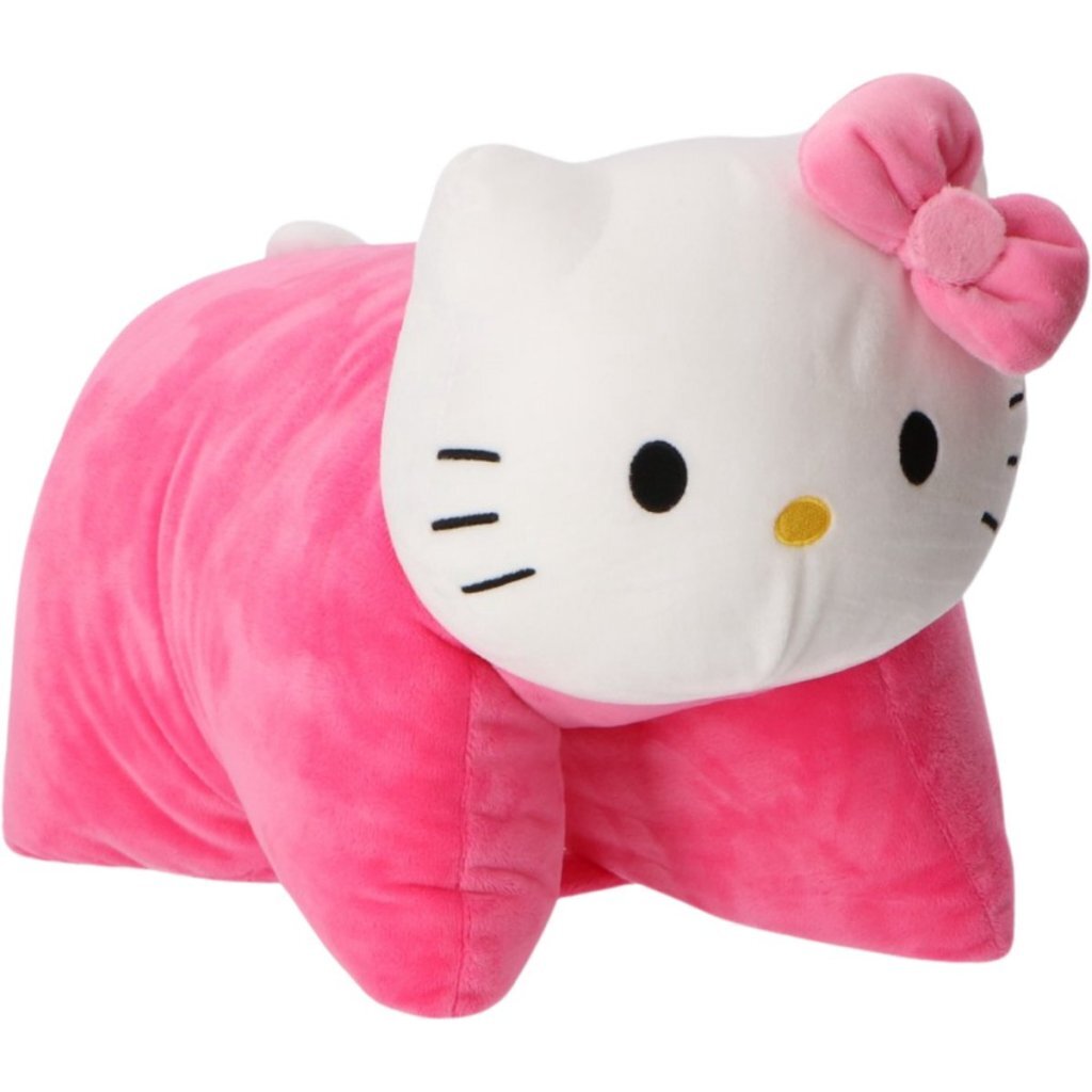 Hello Kitty Plush Pillow 45x28 cm Pink/White