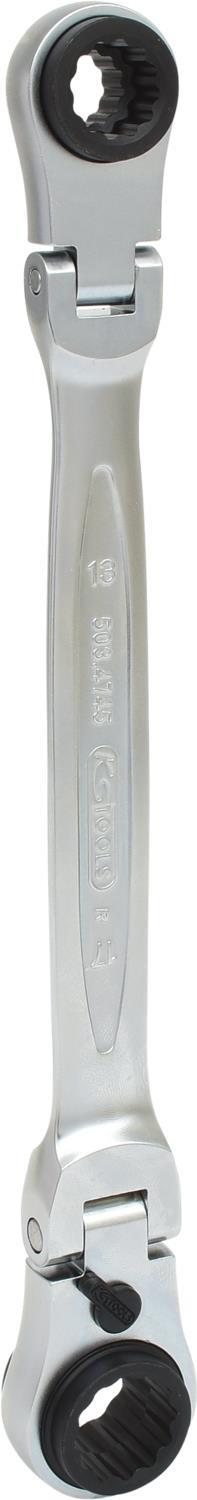 KS TOOLS 10.20 cm (4") 1 GEARplus Reversible Double Ring Wrench 10x13-17x19mm (503.4745)
