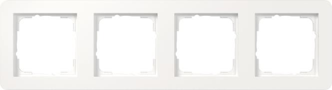 GIRA Cover Frame 4f E1 Pure White Glossy (0214150)