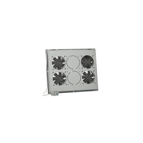 Triton Fan Unit - Rack-Lüfterfach (230 V) mit Thermostat (4 Lüfter) - Hellgrau, RAL 7035 - 48.3 cm (19") (RAC-CH-X04-X3) afbeelding 1