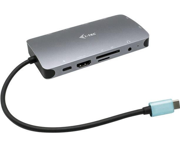 I-TEC USB-C Metal Nano Dock 1xHDMI 1xVGA 1xSD Kartenleser 1xmicroSD Kartenleser 1xGLAN 1xAudio/Mic 3xUSB 3.1 1xUSB-C Data 1xUSB-C PD (C31NANODOCKVGAPD) afbeelding 1