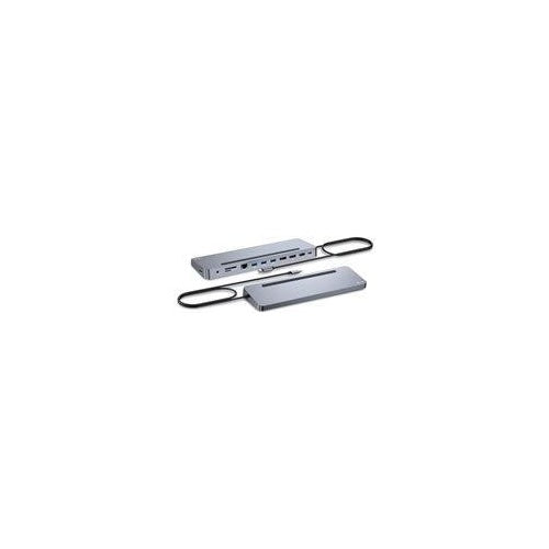 i-Tec - Dockingstation - für Tablet, Laptop - USB-C / USB4 / Thunderbolt 3 / Thunderbolt 4 - 11-slot - HDMI, 2 x DP - GigE - 100 Watt (C31FLAT2PDPRO) afbeelding 1