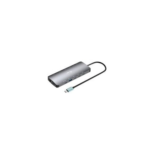 i-tec USB-C Metal Nano Dock 2x HDMI 1x Video GLAN Audio/Mic 1xSD/microSD (C31NANOTRIPLEDOCKPD) afbeelding 1