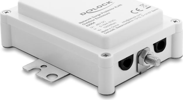 Delock RJ45 Outdoor Surge Protector IP65 Wall Mount 62064