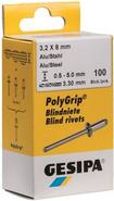 GESIPA Blind Rivet PolyGrip® Rivet Shaft dxl 3,2x8,0 mm VA 100 pcs.GESIPA (1432060)