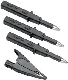 Fluke TLK290 Test Lead Probe & Clip Set - Black - 1000V - 8A - 4 Pieces (2435092)