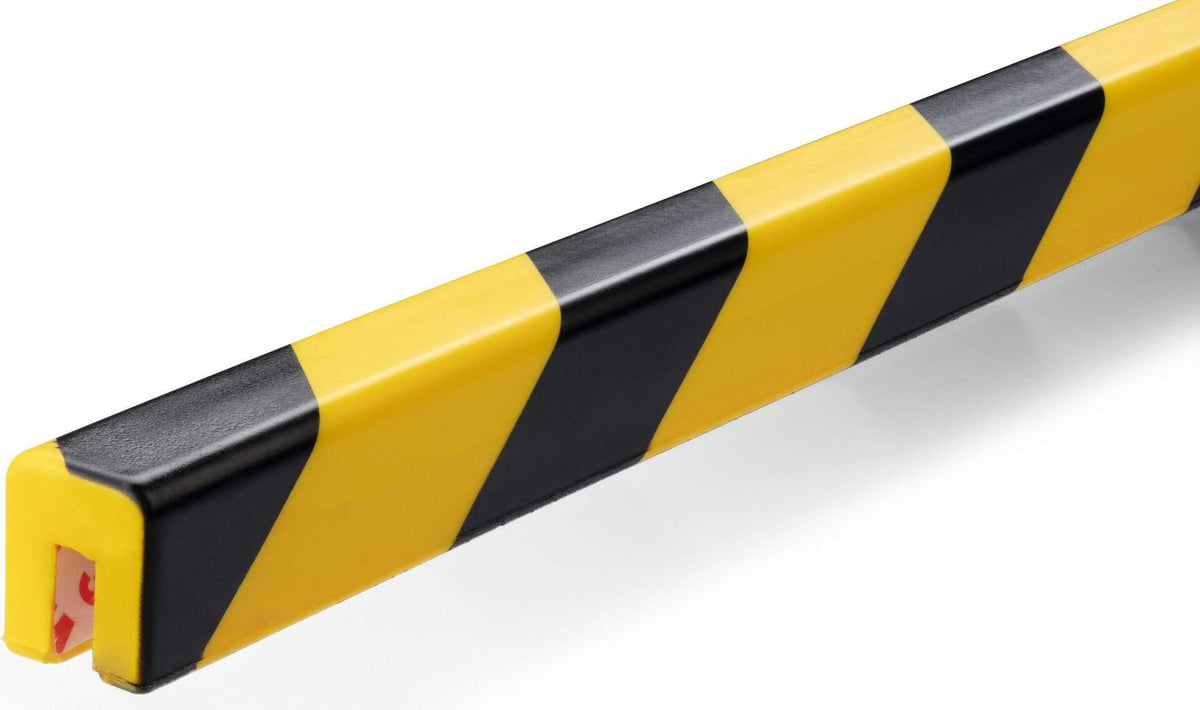 DURABLE - Edge Protection Profile - Yellow/Black - Self-Adhesive - 1 m - E8