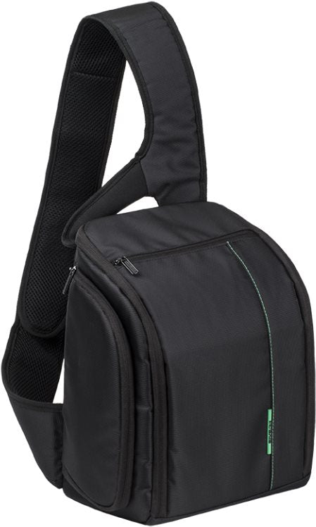 Rivacase Backpack Black - Green Camera Bag/Case (6901801074709)