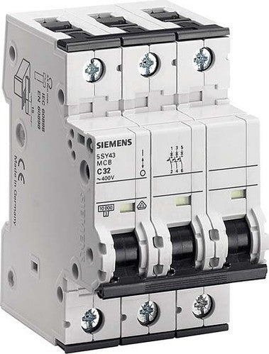 Siemens Miniature Circuit Breaker 63 A 3-Pole C (5SY4363-7)