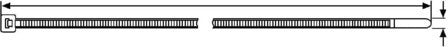 Hellermann Tyton T120L Cable Ties - Polyamide - Black - 100 Pieces (111-12430)