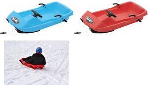 EDA Sled/Sled Super Bob 56, Plastic, 1 Person Lightweight Design, Hand Brakes on Both Sides