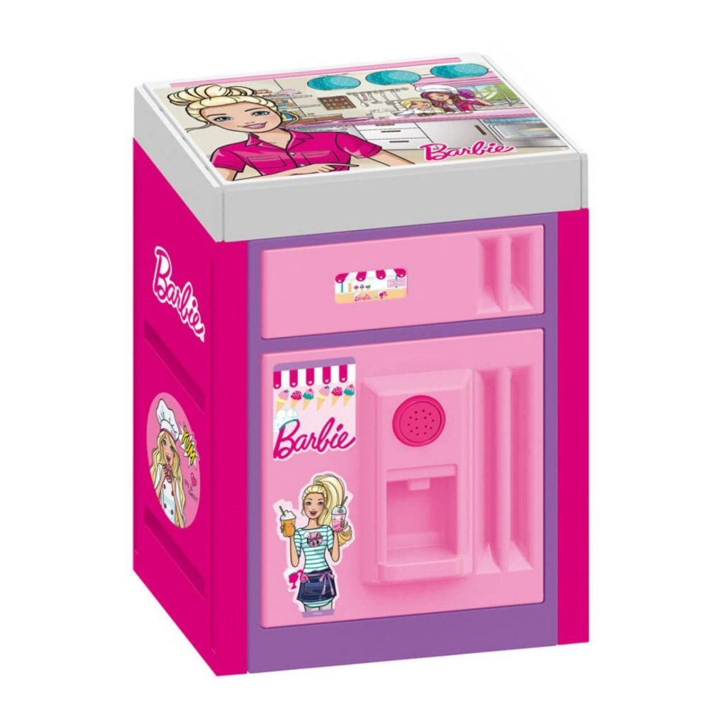 Dolu Refrigerator with Sound Pink/Purple - Barbie - Dimensions: 68.5 x 36 x 33.5 cm