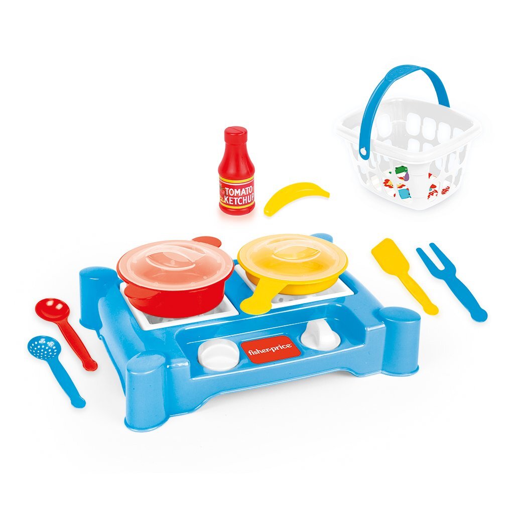 Dolu Fisher Price Stove Playset 15 Pieces for Kids