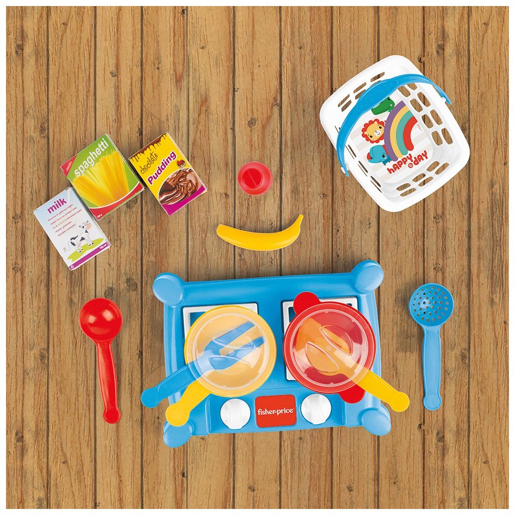 Dolu Fisher Price Stove Playset 15 Pieces for Kids