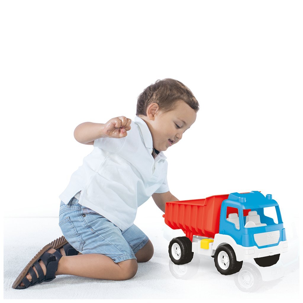 Dolu Fisher Price Dump Truck White/Blue/Red for Kids