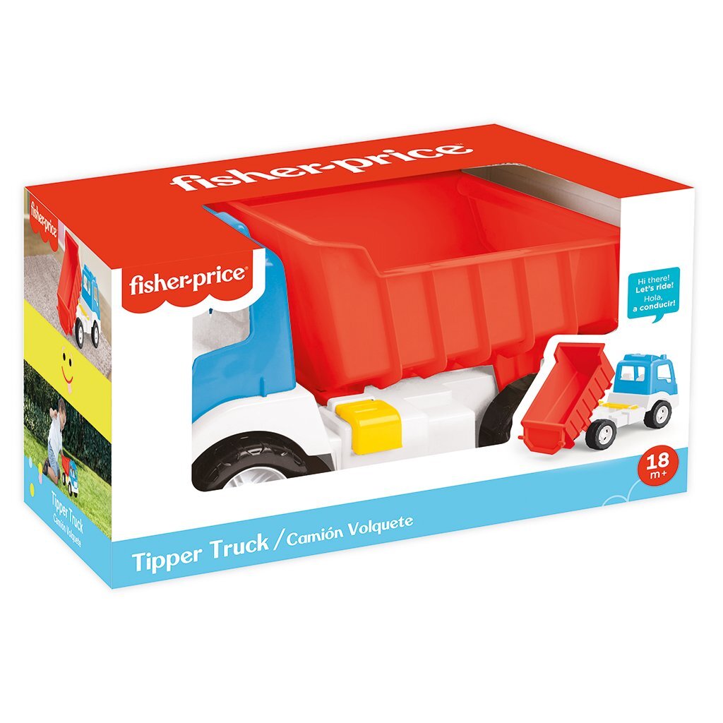 Dolu Fisher Price Dump Truck White/Blue/Red for Kids