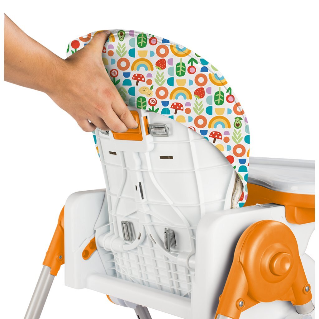 Dolu Fisher Price Deluxe High Chair White/Orange 105x57x87 cm