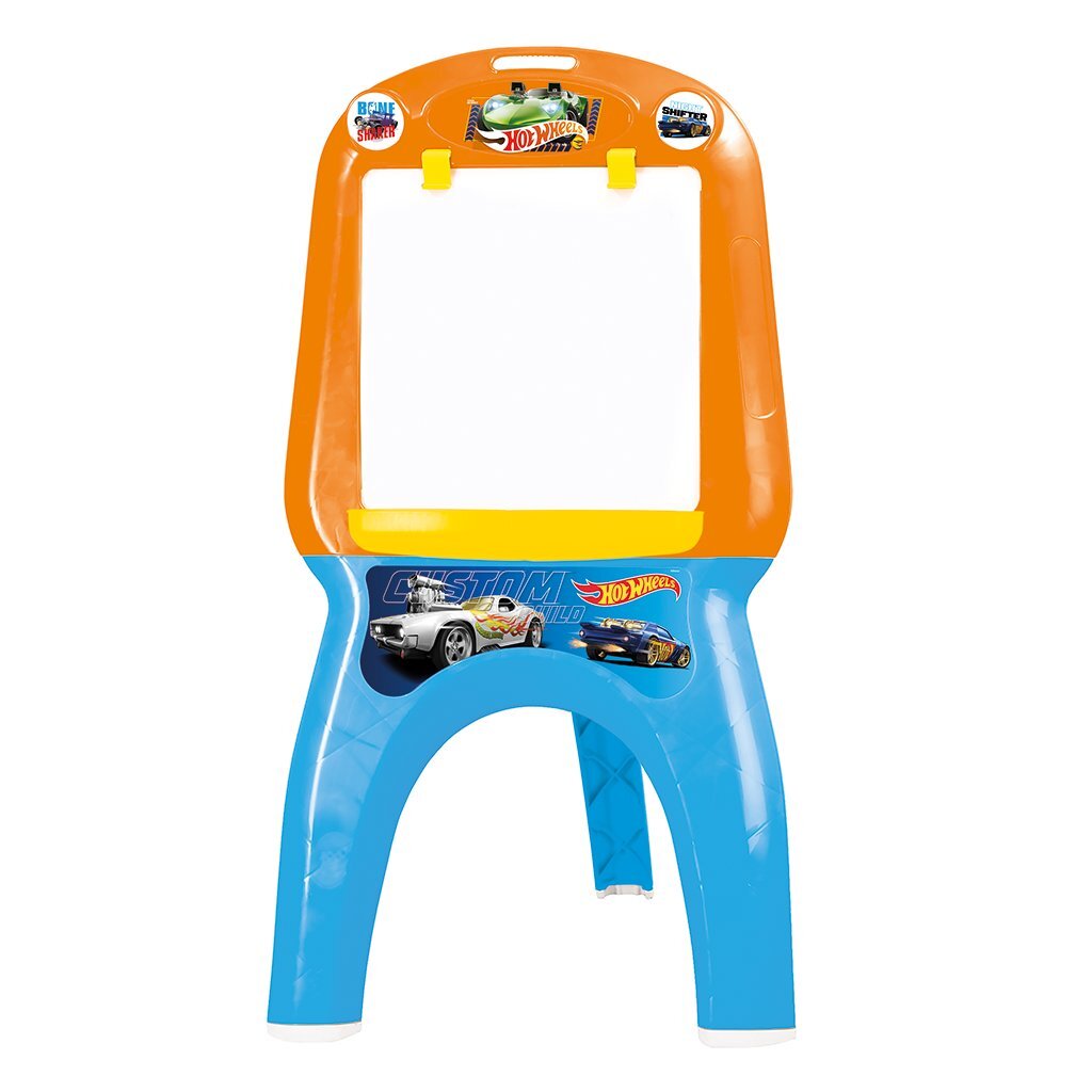 Dolu Drawing Board for Kids Blue/Orange - Hot Wheels with 13 Accessories