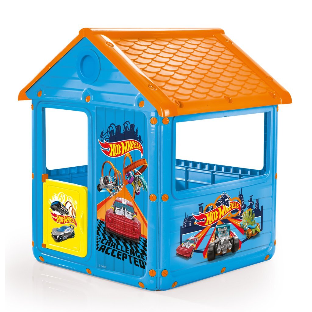Dolu Playhouse for Kids Blue/Orange - Hot Wheels 125x100x104 cm