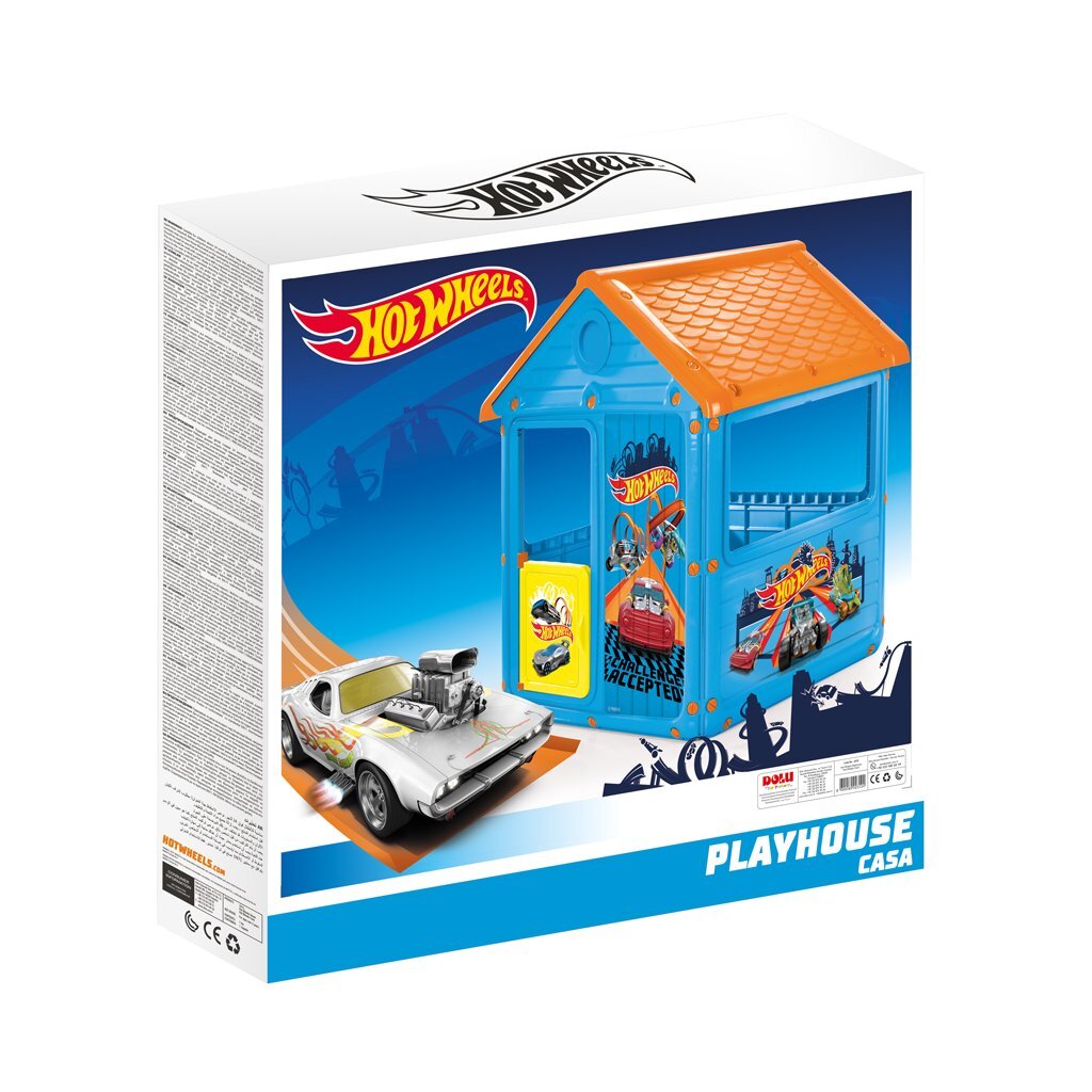 Dolu Playhouse for Kids Blue/Orange - Hot Wheels 125x100x104 cm