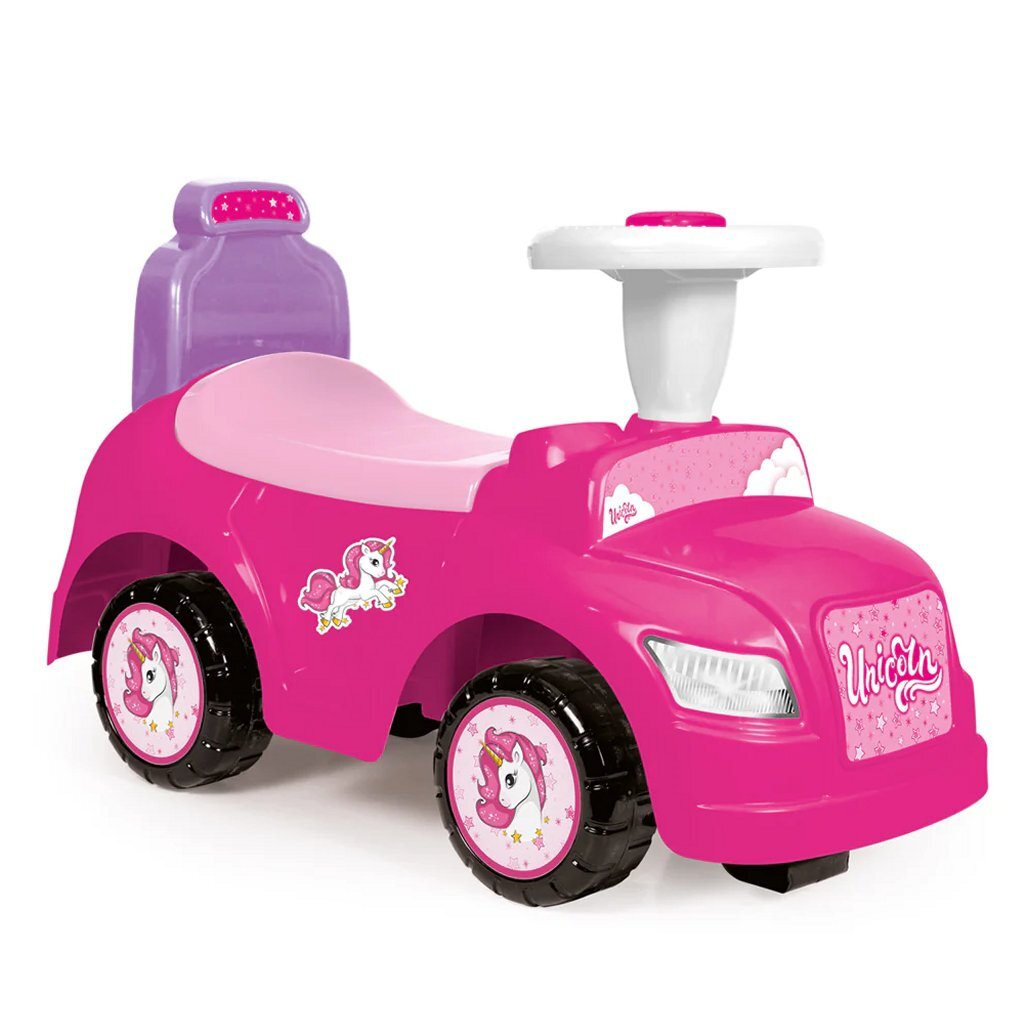 Dolu Unicorn 2-in-1 Ride-on Car Pink - Kids Walk & Drive Toy