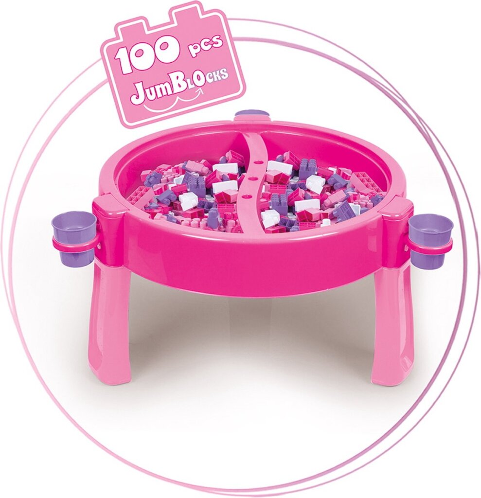 Dolu Unicorn Activity Table with 100 Blocks Multicolor