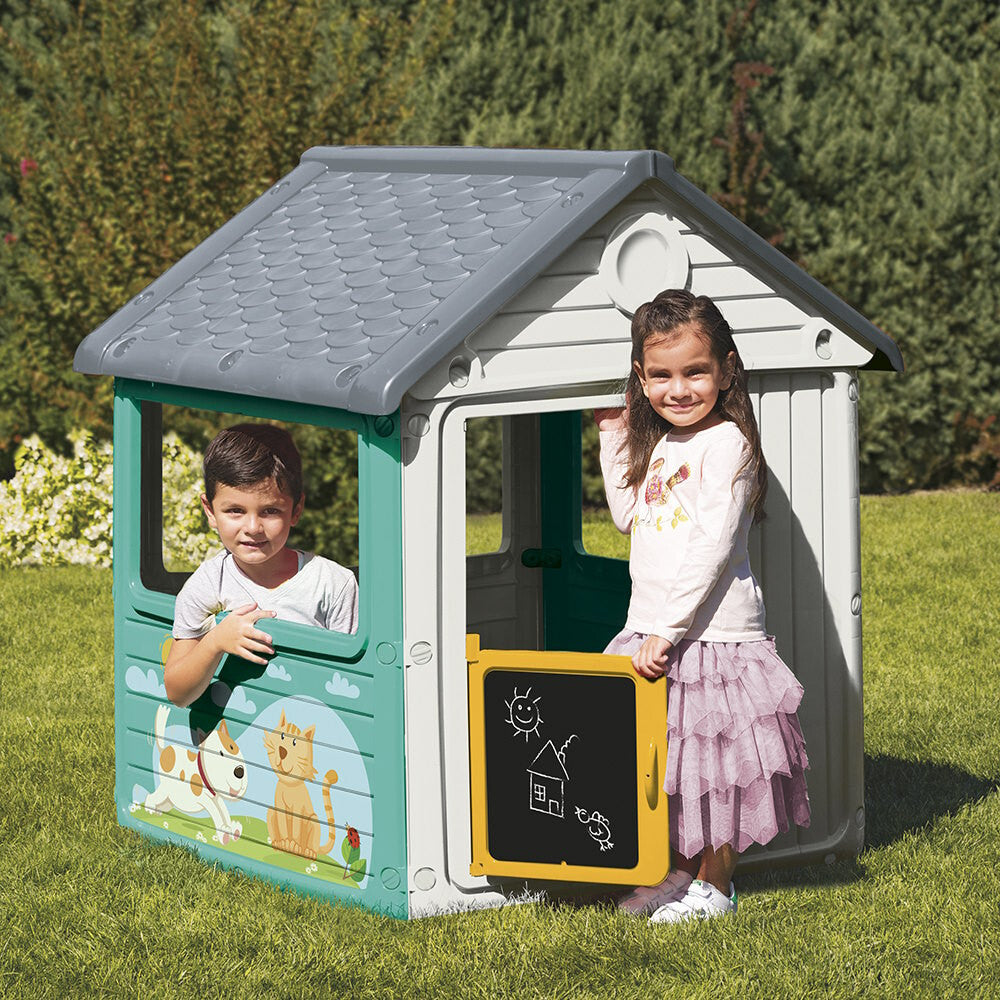 Dolu Playhouse with Chalkboard for Indoor and Outdoor Use