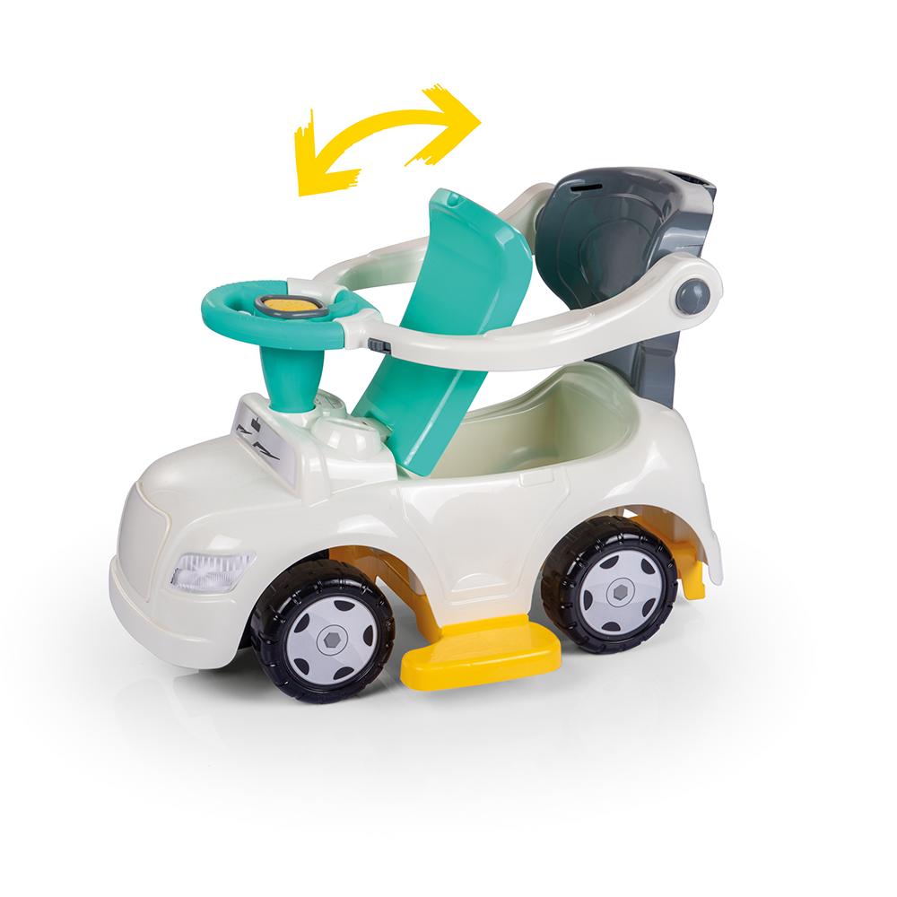 Dolu Step Car 4-in-1 Grow-Along Ride-On Car with Rocking Seat
