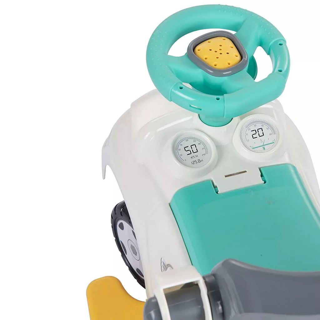 Dolu 3-in-1 Ride-on Car with Handle + Horn White/Blue/Gray/Yellow