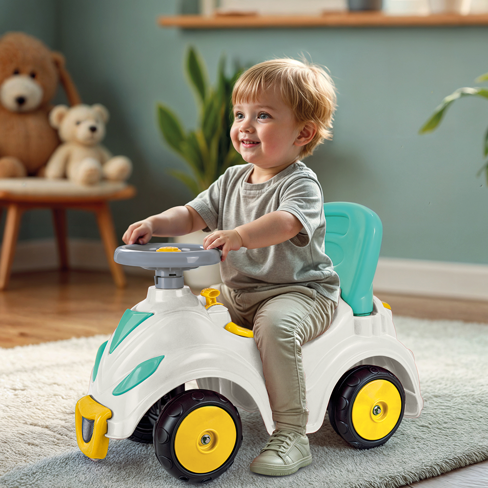 Dolu Smile Car Ride-on Car Yellow/Blue