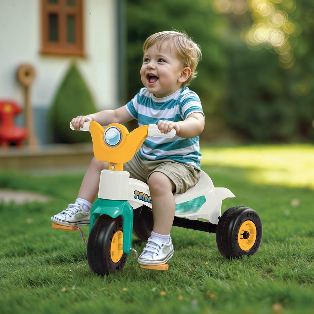 Dolu Trike Tricycle White/Blue/Yellow 49x42x60cm