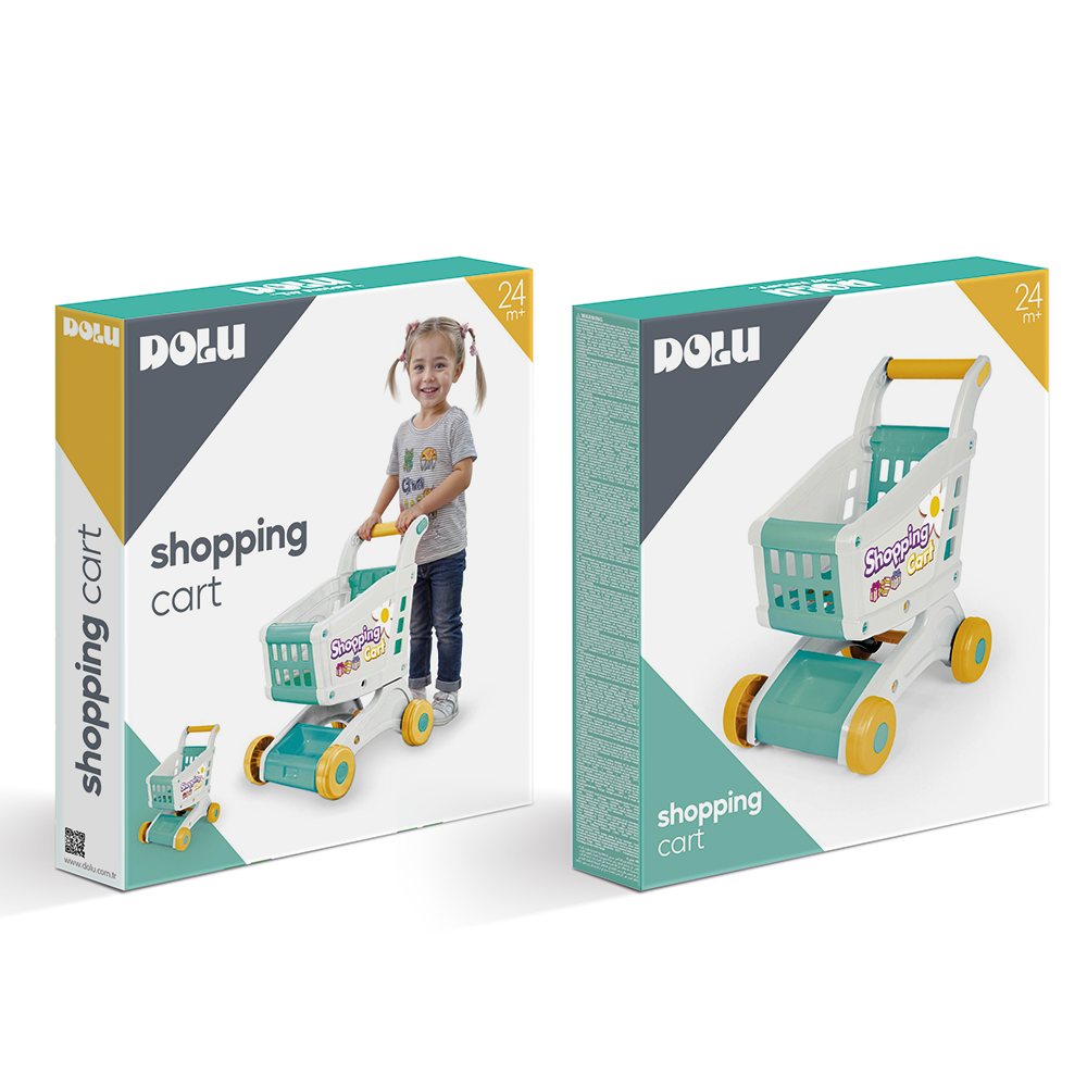 Dolu Shopping Cart White 48.5x42.5x31cm