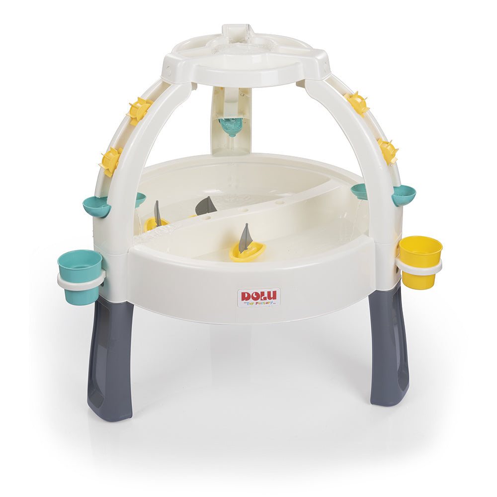 Dolu Fountain Sand/Water Table with Accessories White/Grey - Suitable from 24 Months