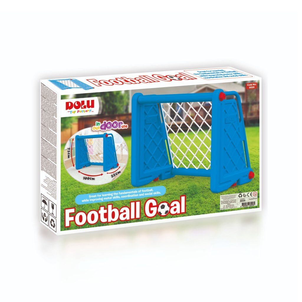 Dolu Football Goal Blue 100x75x55 cm - Suitable from 3 Years
