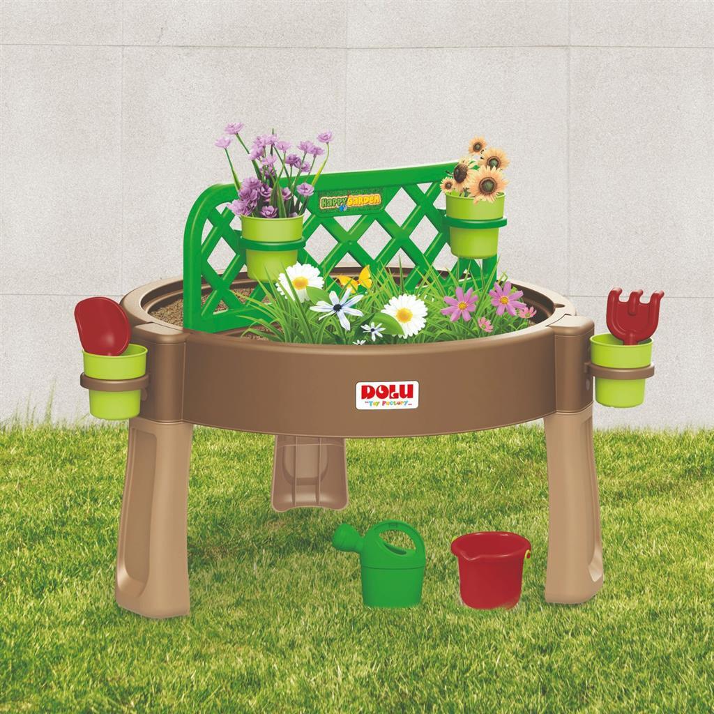 Dolu 4-in-1 Garden, Water and Play Table 98x98x65cm for Children