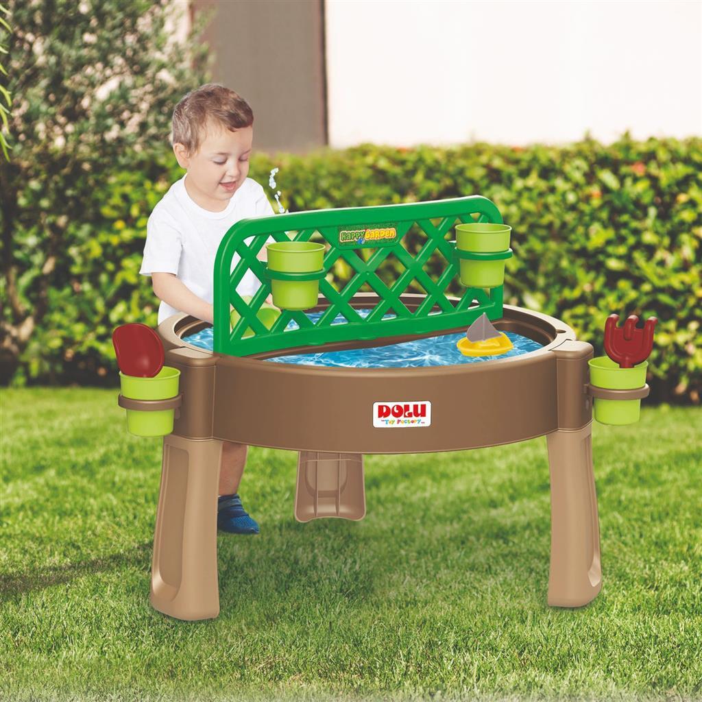 Dolu 4-in-1 Garden, Water and Play Table 98x98x65cm for Children
