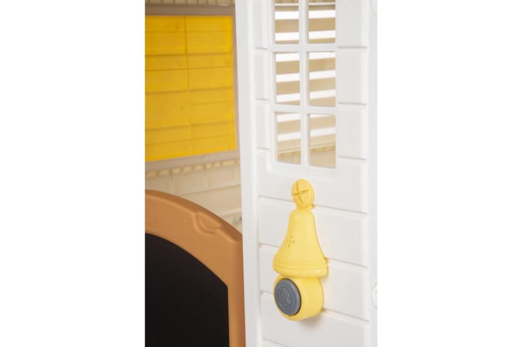 Dolu Garden Playhouse with Accessories White/Grey 140x127x107.5 cm
