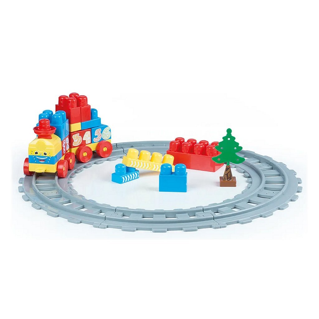 Dolu Block Train 36-Piece Set with Track for Kids 18 Months+