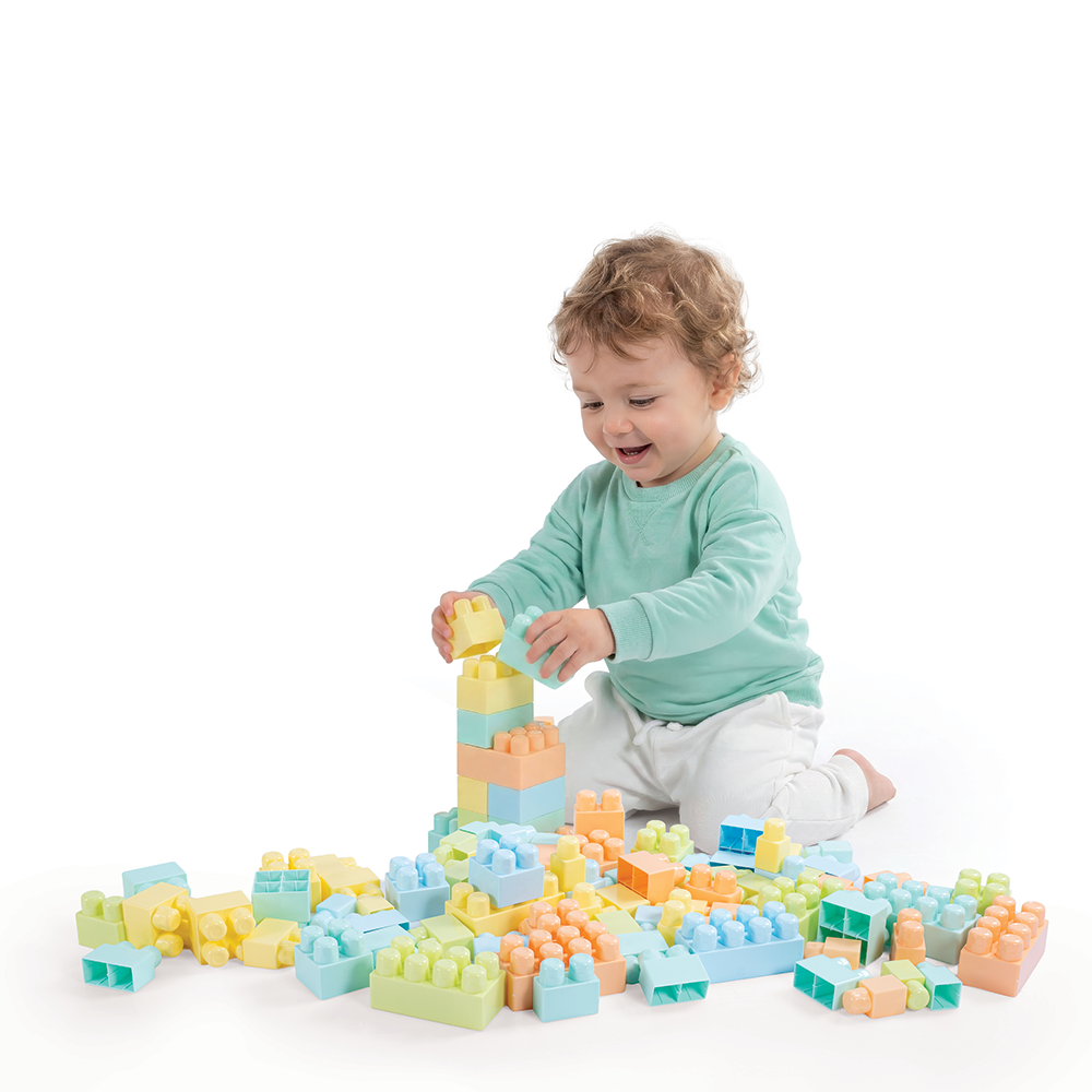 Dolu Large Blocks in Plastic Box 125 Pieces for Kids