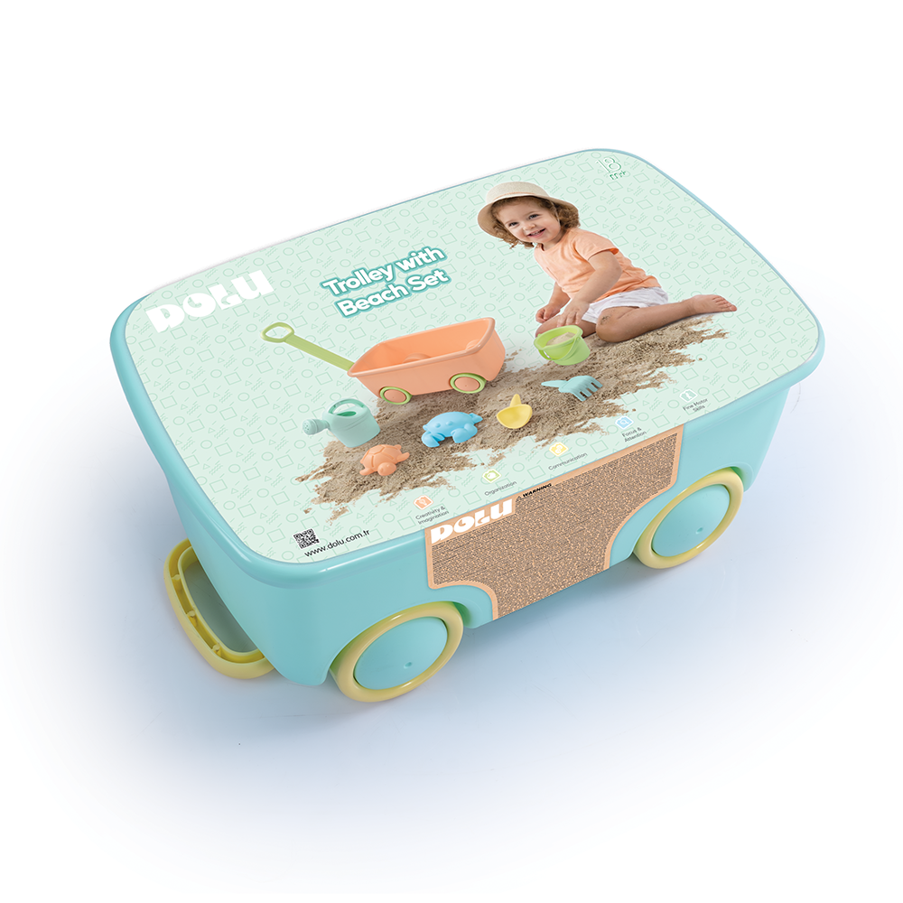 Dolu Beach Playset with Cart for Kids
