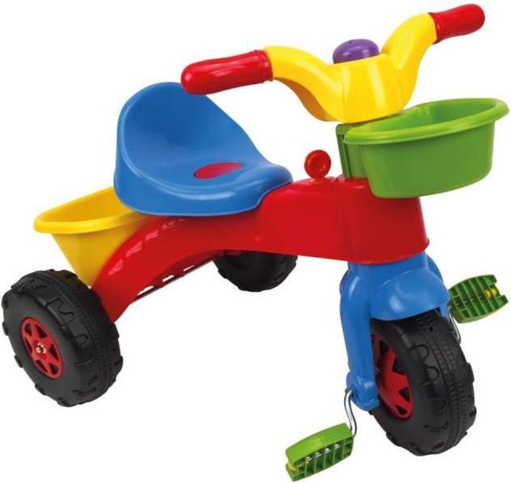 Dolu My First Tricycle - Suitable for Children from 2 Years - Red/Blue/Yellow