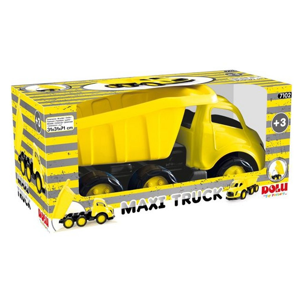 Dolu Dump Truck - Suitable for Children from 3 Years - Yellow/Black