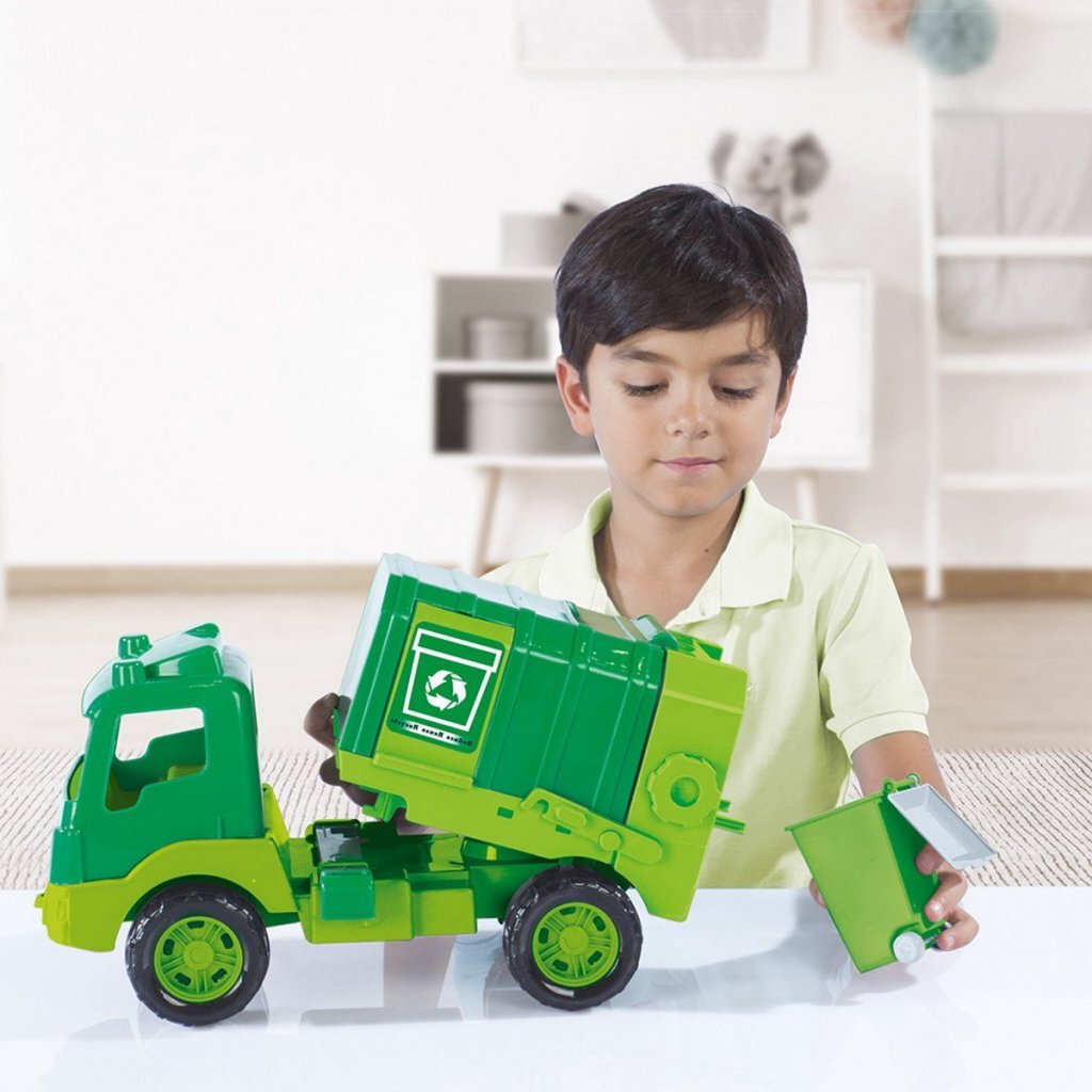 Dolu Garbage Truck 43 cm - Suitable for Children from 18 Months - Green
