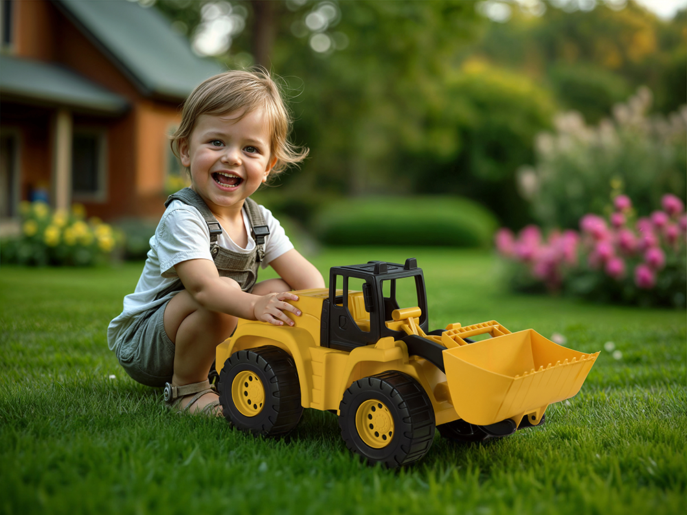 Dolu Shovel XL 60x24x28cm Yellow/Black - Outdoor Toy for Kids 3+