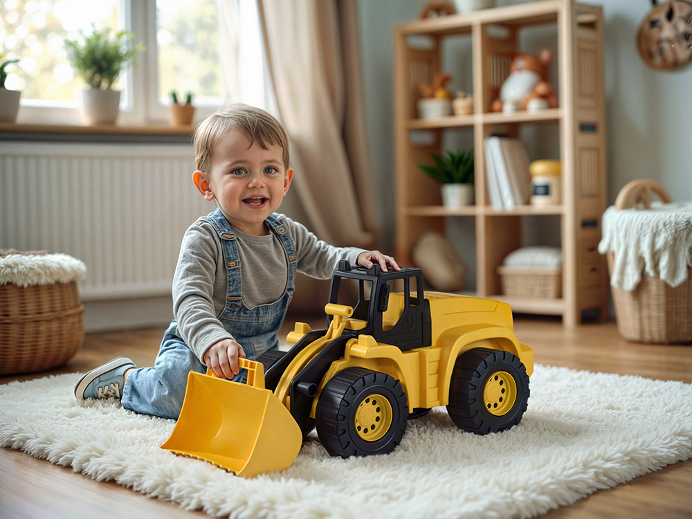 Dolu Shovel XL 60x24x28cm Yellow/Black - Outdoor Toy for Kids 3+