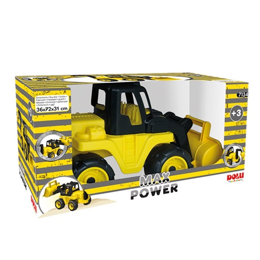 Dolu Max Power Bulldozer Ride-on Car 36x72x31cm Yellow/Black - Toy for Kids 3+